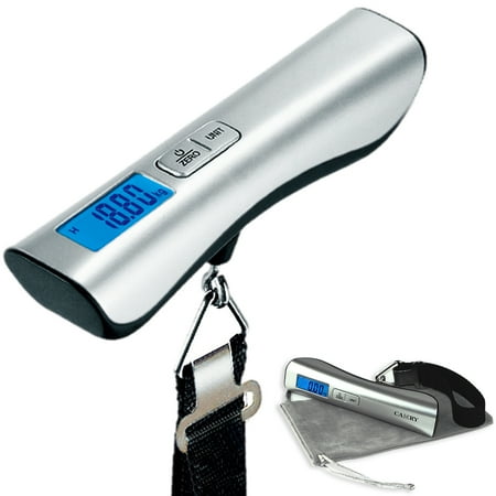 - Digital Travel Luggage Hanging Scale 110lbs / 50kgs Blue Backlight LCD Display