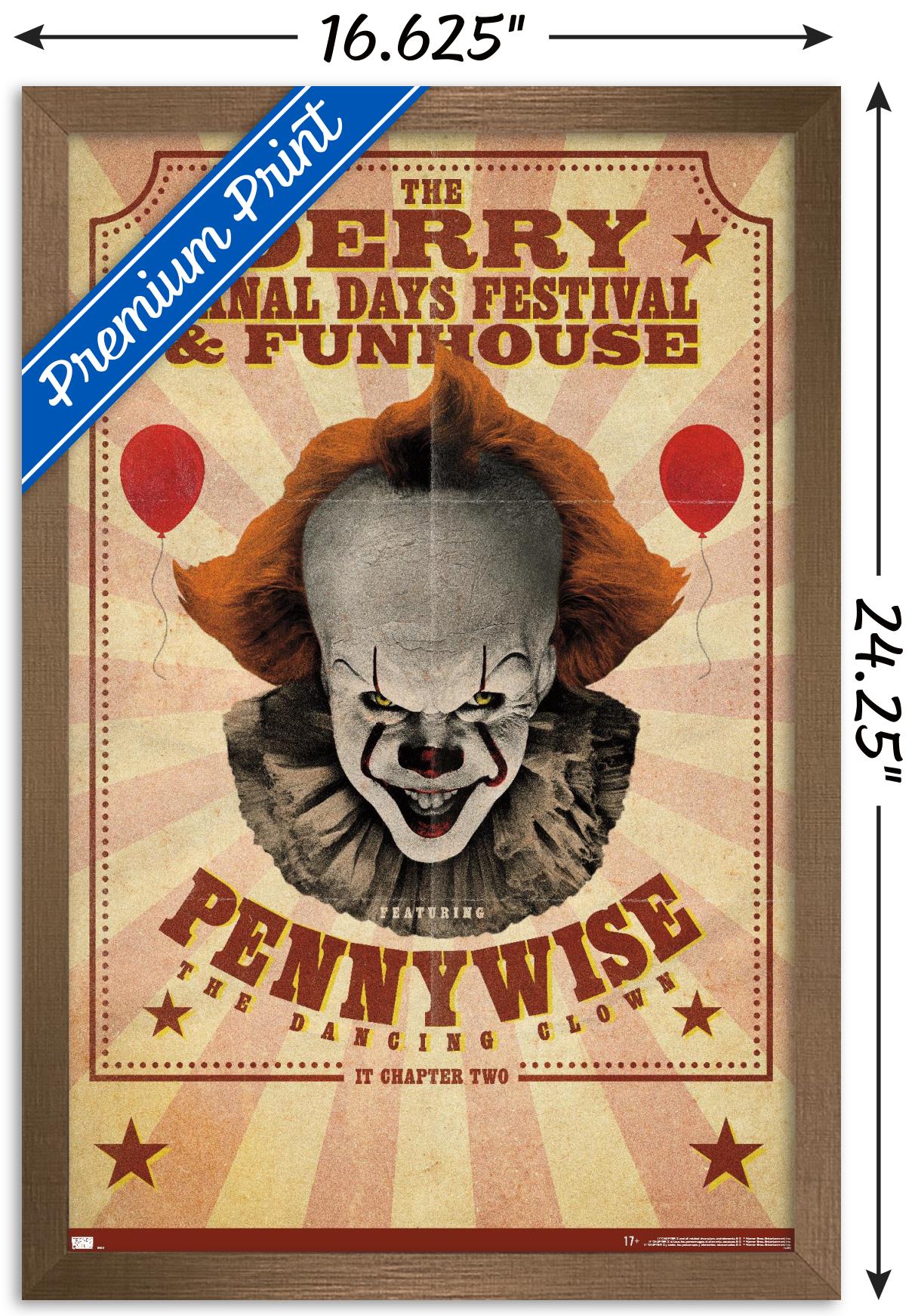 IT: Chapter 2 - Funhouse Wall Poster, 14.725" x 22.375", Framed