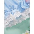 thumbnail image 6 of LiiYii Kids Girls Ruffled Lace Hem Bloomer Shorts Breathable Safety Pants Yoga Gymnastics Dance Blue 120, 6 of 7
