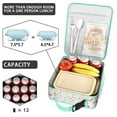 thumbnail image 3 of Classic Polka Insulated Lunch Box Men Reusable Lunch Bag Water-Resistant Cooler Tote Bag Office Camping, 3 of 4