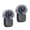 Black White, variant on YOUSHARES 2 Packs Furry Windscreen for DJI Mic 3, Microphone Pop Filter Wind Noise Reducer, Gray Fuzzy Mic Cover Compatible with DJI Mic 3 Transmitter