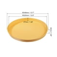 thumbnail image 2 of REGALWOVEN Restaurant Serving Trays, Round Non-Slip Food Service Tray Platter Yellow, 2 of 6