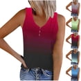 thumbnail image 1 of Ashirexll Débardeurs pour Femmes Mode Été Col en V Décontracté Sans Manches Imprimé, 1 of 5