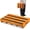Oak, variant on Wooden Step Stool 3 Inch One-Step Non-Slip Outdoor Platform Heavy Duty Portable Half-Step Ideal for Seniors with Knee Issues, Safe Step Stool for Outdoor Bathroom Kitchen Bed