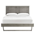 thumbnail image 6 of Modway Marlee Full Wood Platform Bed with Angular Frame in Gray, 6 of 10