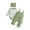Bsets17-Green, variant on UAYOTSE Baby Boys 3 Piece Cartoon Overalls Outfit Stripe Bodysuit Jumpsuit Ear Hat Infant Fall Winter Clothes Set Size 0-3 Months