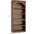 thumbnail image 2 of 5-Shelf Bookcase, 68.7" Tall Farmhouse Arched Storage Rack for Home Office & Living Room, 2 of 6
