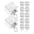 thumbnail image 1 of KAKOWELY curtain track end caps 12pcs Ceiling Track End Caps Curtain Rod End Stops For Wall Or Ceiling Mount Curtain Tracks For Room Divider Window Drapes, 1 of 5