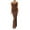 Coffee, variant on OSOLU Solid Color Women Spaghetti Corset Long Skirt Thin Shoulder Strap Ruffled Elegant Evening Dress Long Skirt Birthday Sundress Dresses For Women 2025 Elegant Classy
