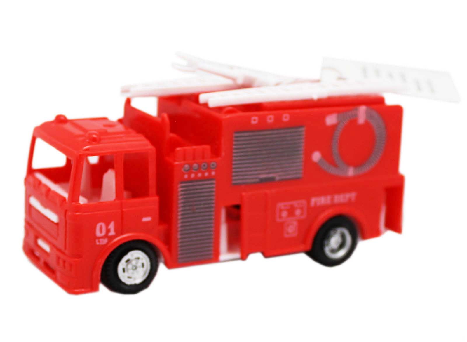 12 Pieces Fun Express Fire Truck Firetruck Engine Pullbacks Toy 