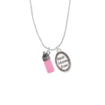 thumbnail image 2 of Delight Jewelry Silvertone 3-D Pink Baby Bottle Best Mom Ever Charm Necklace, 2 of 4