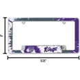 thumbnail image 4 of Sacramento Basketball King's Chrome Metal (Set of 2) License Plate Frames with Bold Tie Dye Design, 4 of 6