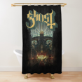 thumbnail image 3 of Cortina de ducha para baño con diseño de la banda Ghosts, impermeable, para sala de estar, 2 piezas, envío gratis, partición plegable, tela para baño, 3 of 5