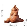 thumbnail image 3 of QLFSCXG Abstract Sculpture Graceful Yoga Fat Woman Artwork Bedroom Living Room Home Decoration or Naments Home Furnishings, 3 of 6