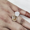 thumbnail image 2 of Natural Citrine Ring, Rough Citrine Adjustable Ring, November Birthstone, Heart Ring, 925 Sterling Silver, Womens Ring, Christmas, Thanksgiving, Handmade, Statement Jewelry, Rough Gemstone Jewelry, 2 of 5