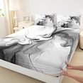 thumbnail image 3 of Homewish Geometric Stripes Twin Sheet Sets 3pcs for Female Men Adults,Abstract Gradient Ombre Twin Fitted Sheet Microfiber,Vintage Aesthetic Breathable Flat Sheet,Super Cozy Room Decor, 3 of 7