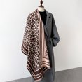 thumbnail image 5 of Poncho 2024, chal cálido, bufanda gruesa para mujer, manta de invierno de cachemira de lujo, bufanda con estampado, poncho de viaje, estolas, Echarpe, 5 of 5