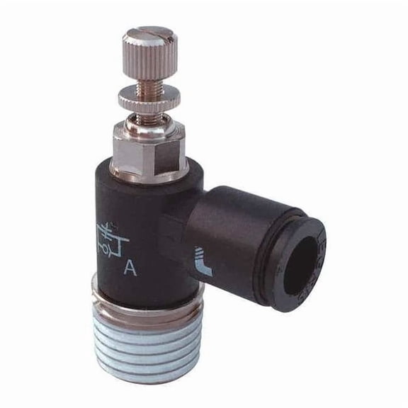 Legris Flow Control Valve,1/4" PTC,1/8" NPT 7665 56 11