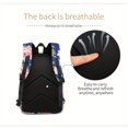 thumbnail image 4 of 3pcs Backpack Lunch Bag And Pen Bag Set, Oxford Cloth Female Middle School Student Schoolbag, Computer Bag Outdoor Backpack, 4 of 5