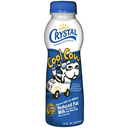Crystal Cool Cow Reduced Fat Milk, 14 fl oz