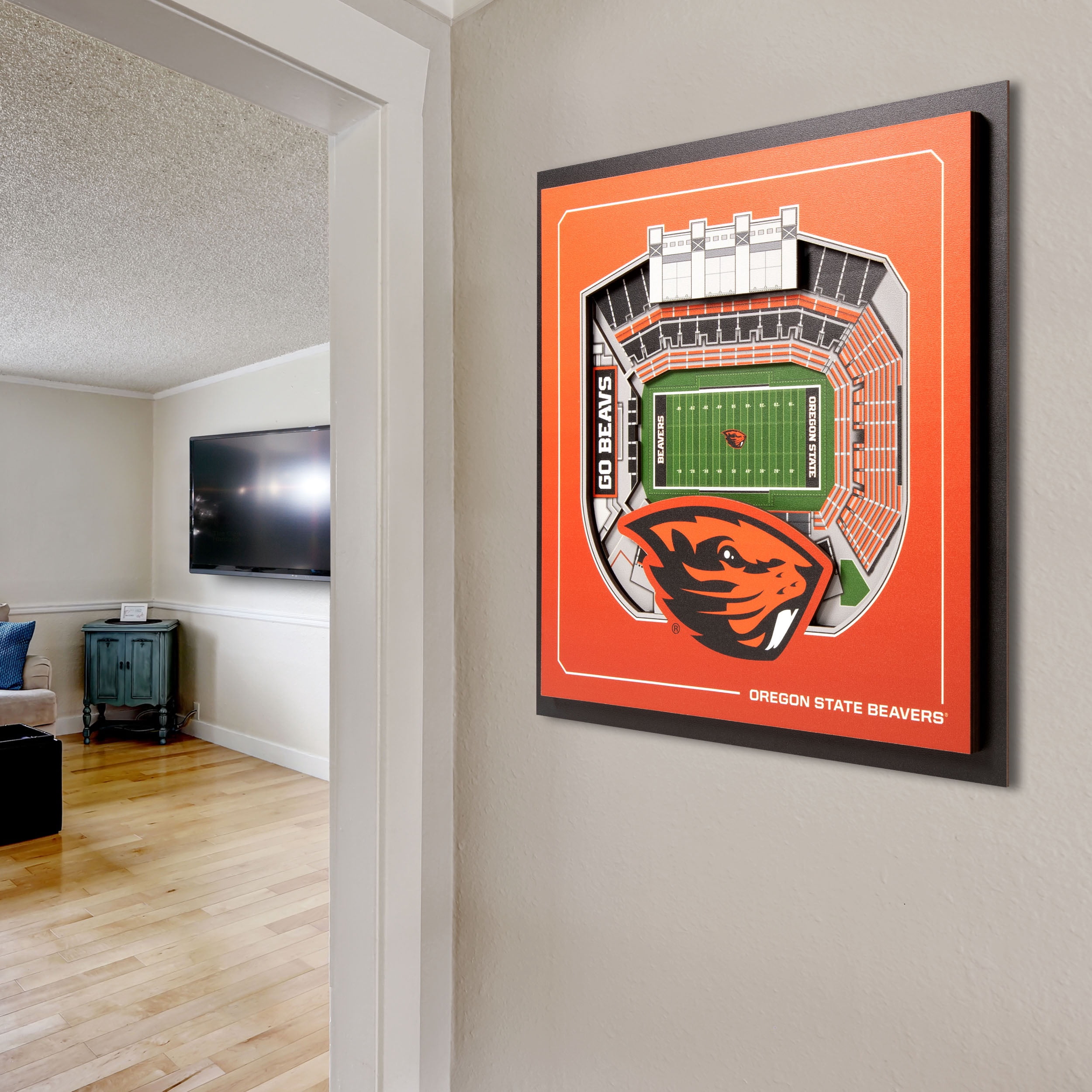 YouTheFan NCAA Oregon State Beavers Stadium Series 3D Wall Art
