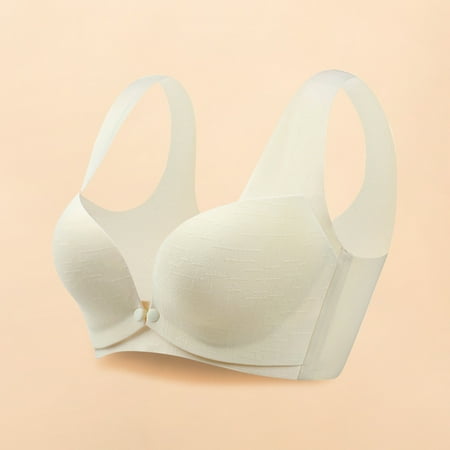 

Borniu Maternity Bra Nursing Bras Traceless Comfortable One-piece No Steel Ring Front Buckle Breastfeeding Bra Woman Underwear