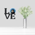thumbnail image 2 of Blue Tibetan Mastiff Metal Wall Artwork LOVE, 2 of 2