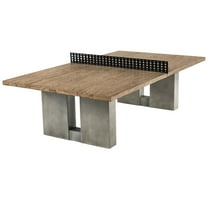 9 ft Aurora Outdoor Ping Pong Table, Combo Dining Tennis Table with Metal Net by Barrington