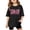 v#27Black142, variant on YMNXA Girl Kids Blouses Cute Letter Print Short Sleeve Crew Neck Flowy Breathable Smooth Loose Fit For Summer Daily Wear Casual Tops,White,9-10 Years