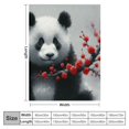 thumbnail image 4 of Orinice Panda Blossoms Warm Lightweight Blanket Soft Fleece Throw Blanket for All Seasons - Ideal Gift for Mother's Day 50x60in, 4 of 6