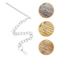 thumbnail image 1 of BESTYASH Umbrella Fixing Part 3Pcs Silver Steel For Garden And Patio Umbrellas, 1 of 8