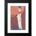 thumbnail image 2 of Georges Lepape 17x24 Black Modern Framed Museum Art Print Titled - The Intermission (1912), 2 of 5