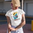thumbnail image 2 of Distressed Alright Spring, Do Your Thing Quote - Cute Bird Holding Flowers Art Merch Gift, White T-Shirt, Small, 2 of 5
