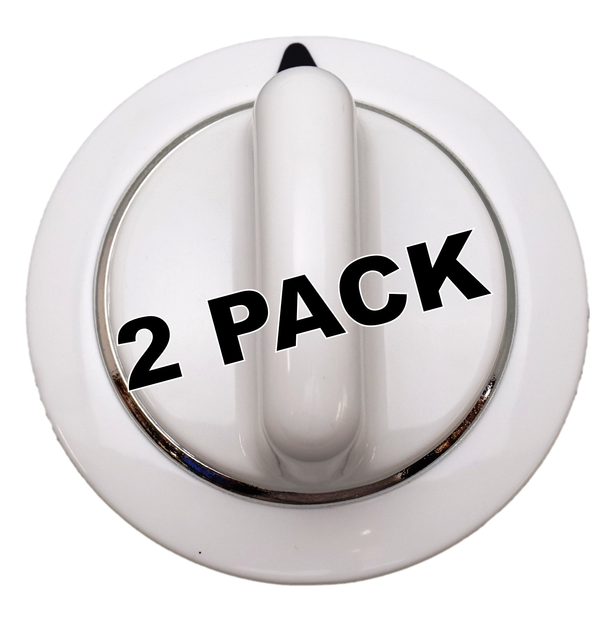 2 Pk, Dryer Knob, White, for General Electric, Hotpoint AP3995088