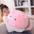 thumbnail image 2 of Almohada de Felpa Hitoshe Cerdo Suave Rosa Relleno Cuerpo Juguete, 2 of 2