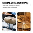 thumbnail image 3 of MOVTOTOP 2 Pcs Cymbal Sizzle Chain Cymbal Sound Effect Adjustment Cymbal Chain For Ride Crash Drum Kits Jazz Drum Cymbal Accessories, 3 of 8