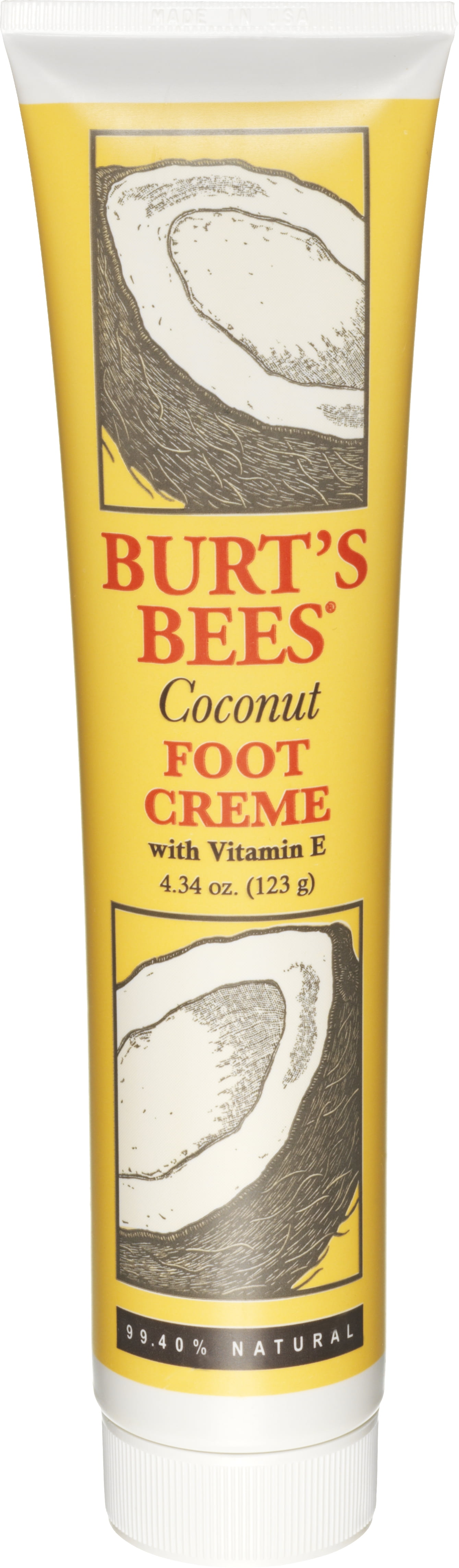 Burt's Bees Coconut Foot Cream 4.34 Ounce Tube