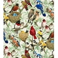 thumbnail image 1 of Elizabeth's Studio Beautiful Birds Tissu de Courtepointe au Mètre, 1 of 2