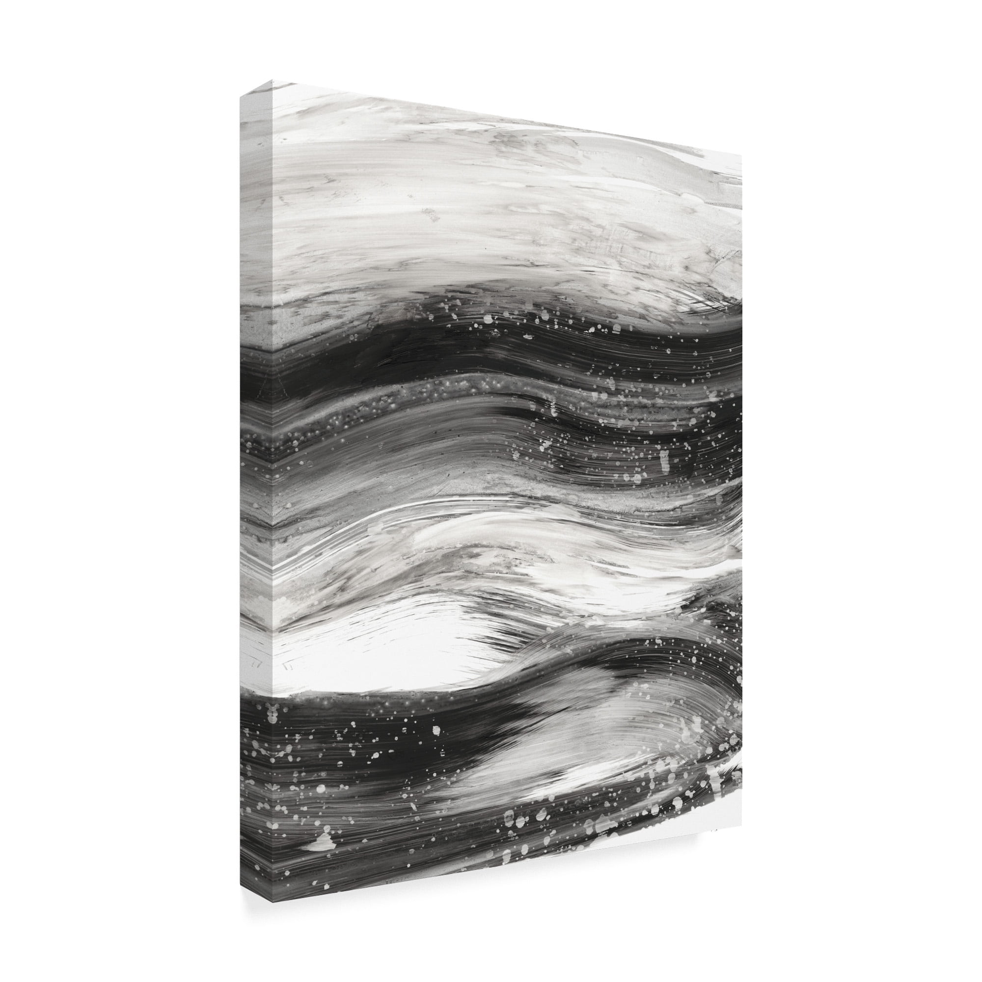 Trademark Fine Art 'Black Waves II' Canvas Art by Ethan Harper