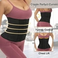 thumbnail image 4 of Lilvigor 2022 Upgrade Waist Trainer for Women 15 Hook ,Slimming Body Shaper,Waist Trimmer Cincher Sweat Belt,Tummy Control Corset for Workout Yoga Fitness, 4 of 7