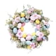 thumbnail image 3 of Guirnalda de Pascua artificial de 17.72 pulgadas Telón de fondo para colgar en la pared Accesorios de vacaciones Guirnaldas de flores Soledad Corona colgante de puerta delantera, 3 of 10