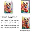 thumbnail image 2 of German Shepherd Dog Canvas Canvas – American Football Theme Dog Art for Wall, German Shepherd Dog Playing American Football Wall Art, Dog Lover Canvas Decor, 2 of 5