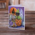 thumbnail image 2 of Dachshund Halloween Haunted House Greeting Cards and Envelopes Pack of 8, 2 of 2