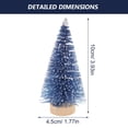 thumbnail image 4 of MasteelfCA 4pcs Mini Xmas Tree Miniature Xmas Tree with Wooden Base Christmas Desktop Decoration, 4 of 8