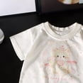 thumbnail image 3 of PEASKJP Girls Crop Top Girls Tops Girl's Short Sleeve Graphic T shirt Collection Halloween Shirts (Light Pink,13-14 Years), 3 of 4