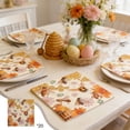 thumbnail image 2 of AURIGATE Easter Paper Napkins 4.92in, 20-Count Disposable Spring Holiday Napkins with Bunny, Clover & Bee Patterns, Easter Party Supplies for Table Decor, Brunch & Dessert Table, 2 of 6