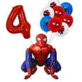thumbnail image 4 of Decoraciones para fiesta de cumpleaños de Spiderman, juego de globos para bebé, vajilla, platos de papel, vasos, manteles, fondos, suministros para niños, regalos para niños, 4 of 5