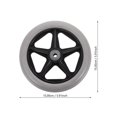 thumbnail image 5 of 6 Inch Caster Vanity Chairss for Furniture Rims Office Chair Roller Replacement Vanity Chairschair, 5 of 5
