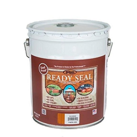 Topaz Electric 5 gal Pail Redwood Exterior Wood Stain & Seale