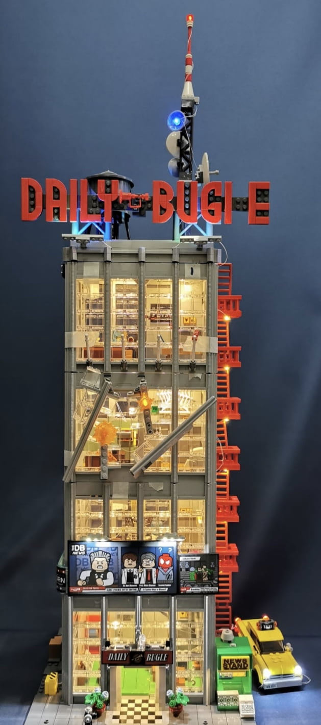 Brickstars LED Lighting Kit for LEGO 76178 SpiderMan Daily Bugle (Lego